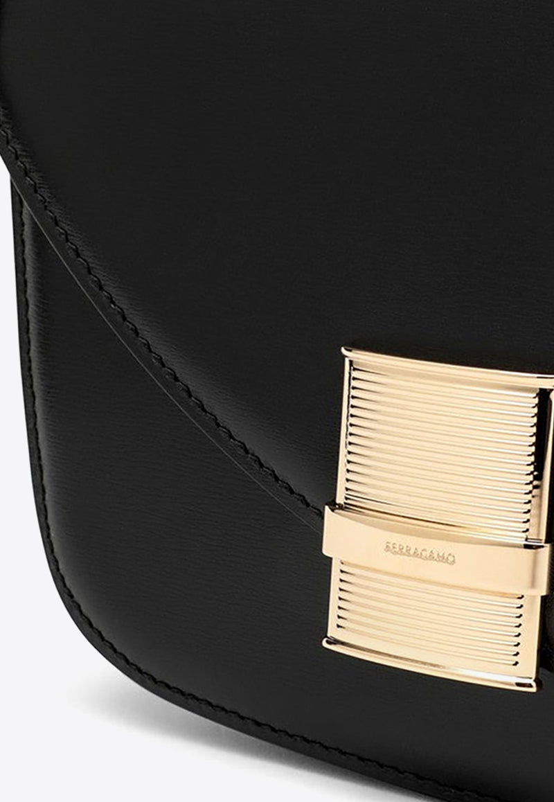 Small Fiamma Leather Shoulder Bag