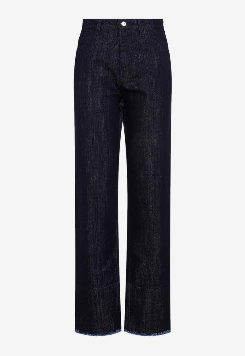 Cropped High-Waist Jeans