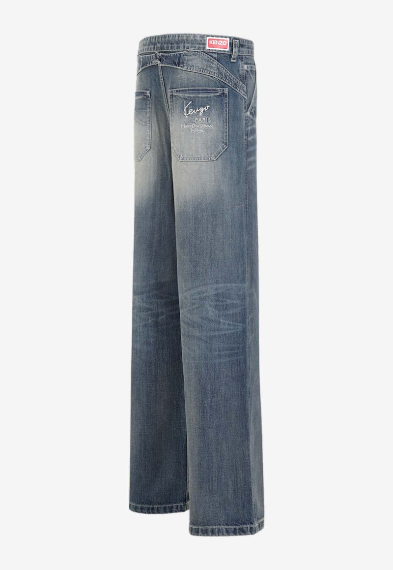 Straight Washed Jeans