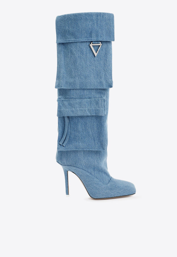 Sienna 105 Denim Knee-High Boots