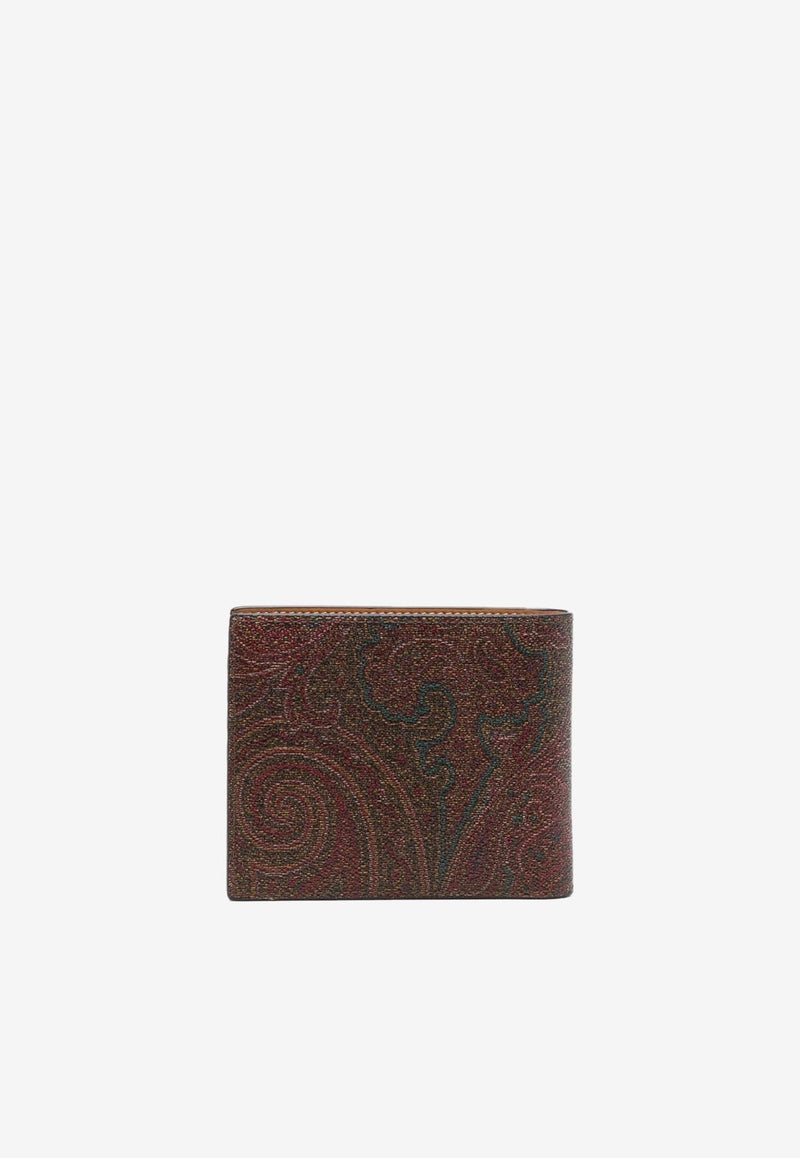 Paisley-Print Bi-Fold Wallet