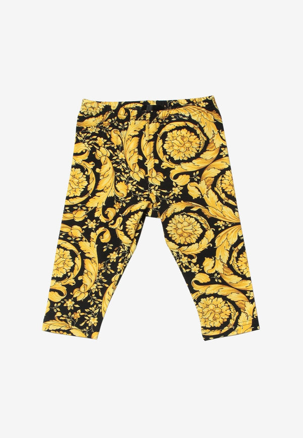 Baby Girls Barocco Print Leggings