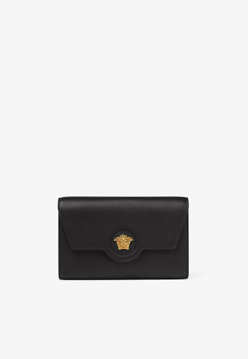 La Medusa Calf Leather Clutch