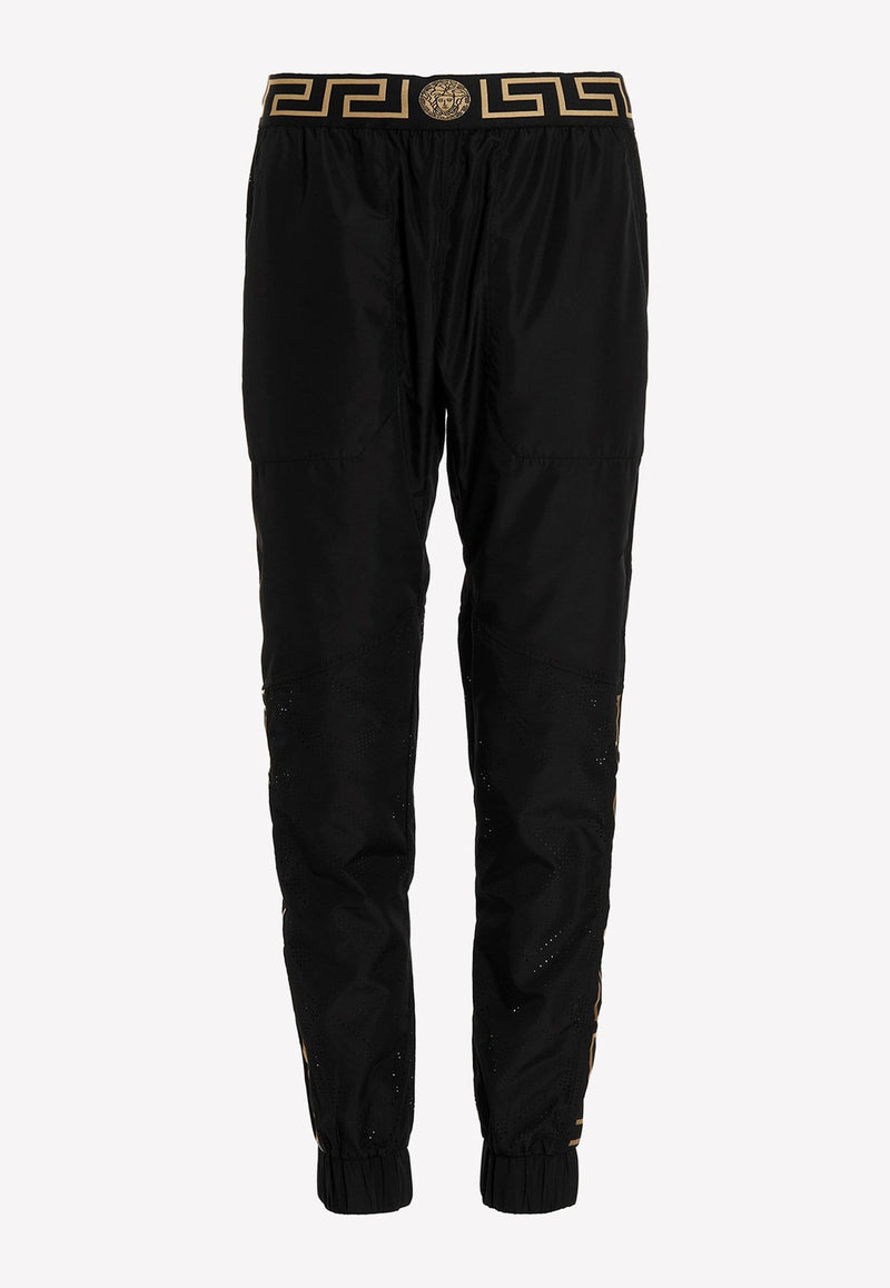 Greca Print Sports Pants