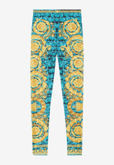 Baroccodile Print High-Waist Leggings