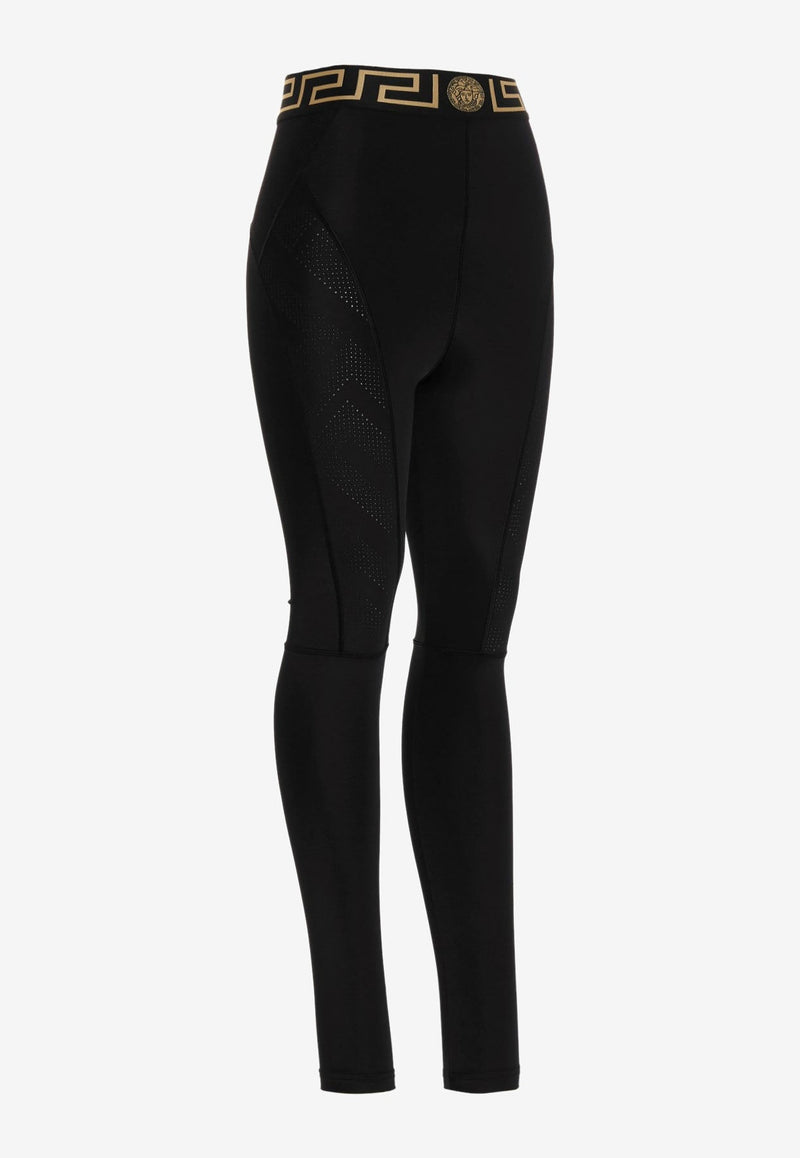 Medusa Greca High-Waist Leggings