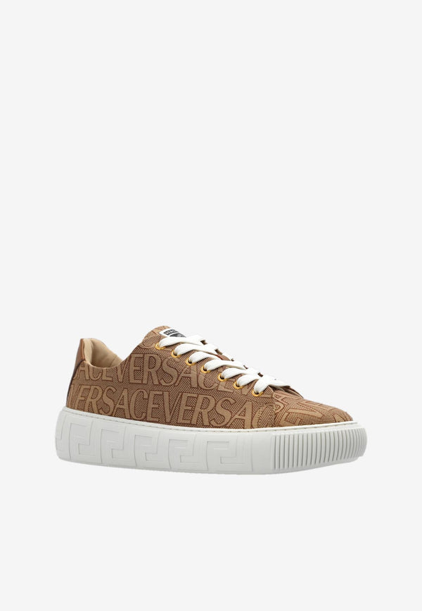 All-Over Logo Low-Top Sneakers