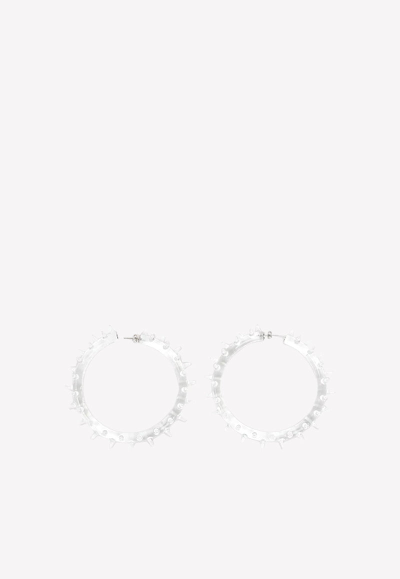 Heart-Shaped Hoop Earrings