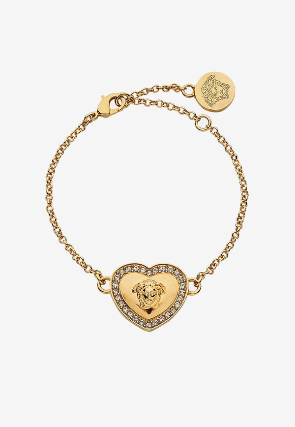 Girls Crystal Heart Medusa Bracelet