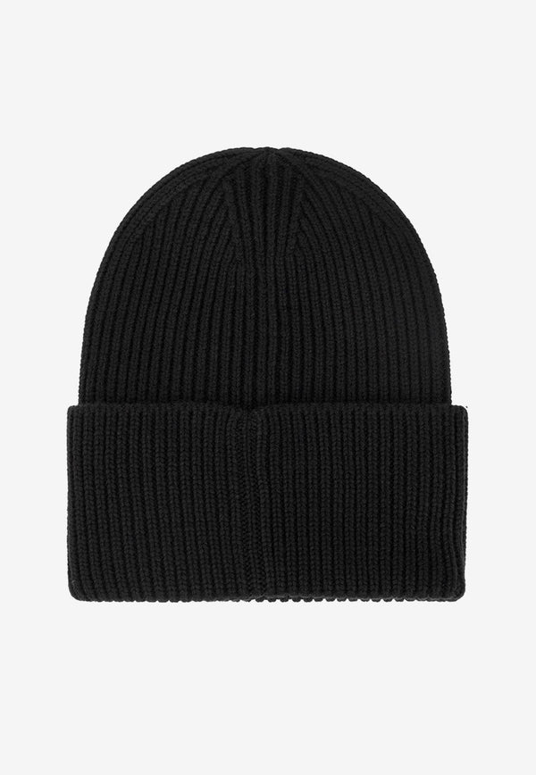 Safety Pin Ribbed Beanie