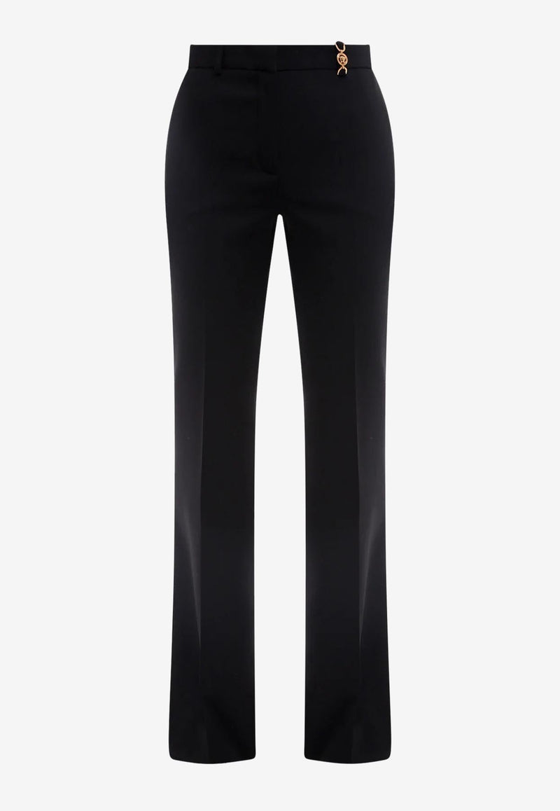 Flared Tailored Pants in Wool