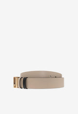 Reversible Greca Leather Belt