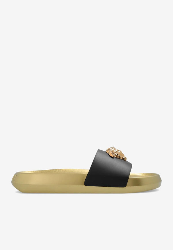 La Medusa Leather Slides