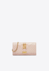 Greca Goddess Clutch in Quilted Leather