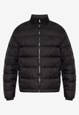 Barocco Jacquard Zip-Up Puffer Jacket