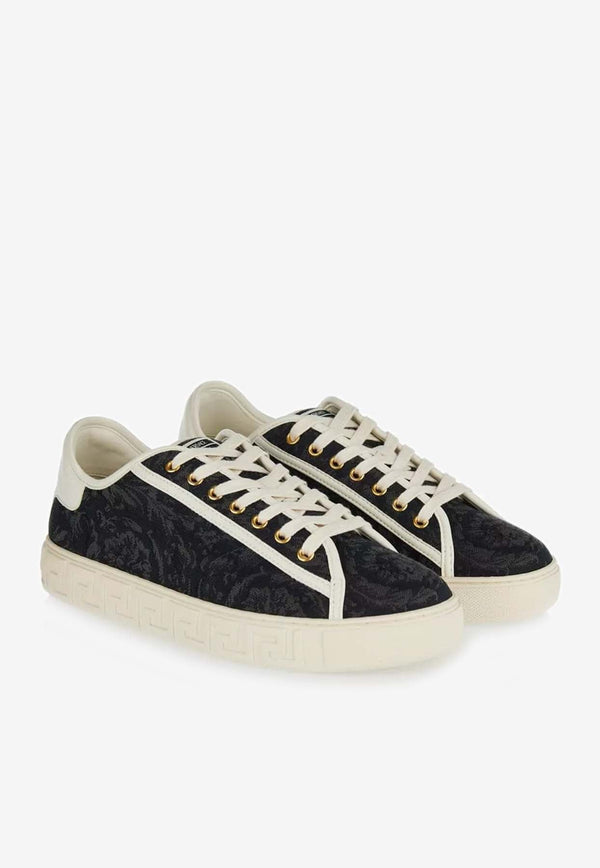 Barocco Greca Jacquard Sneakers