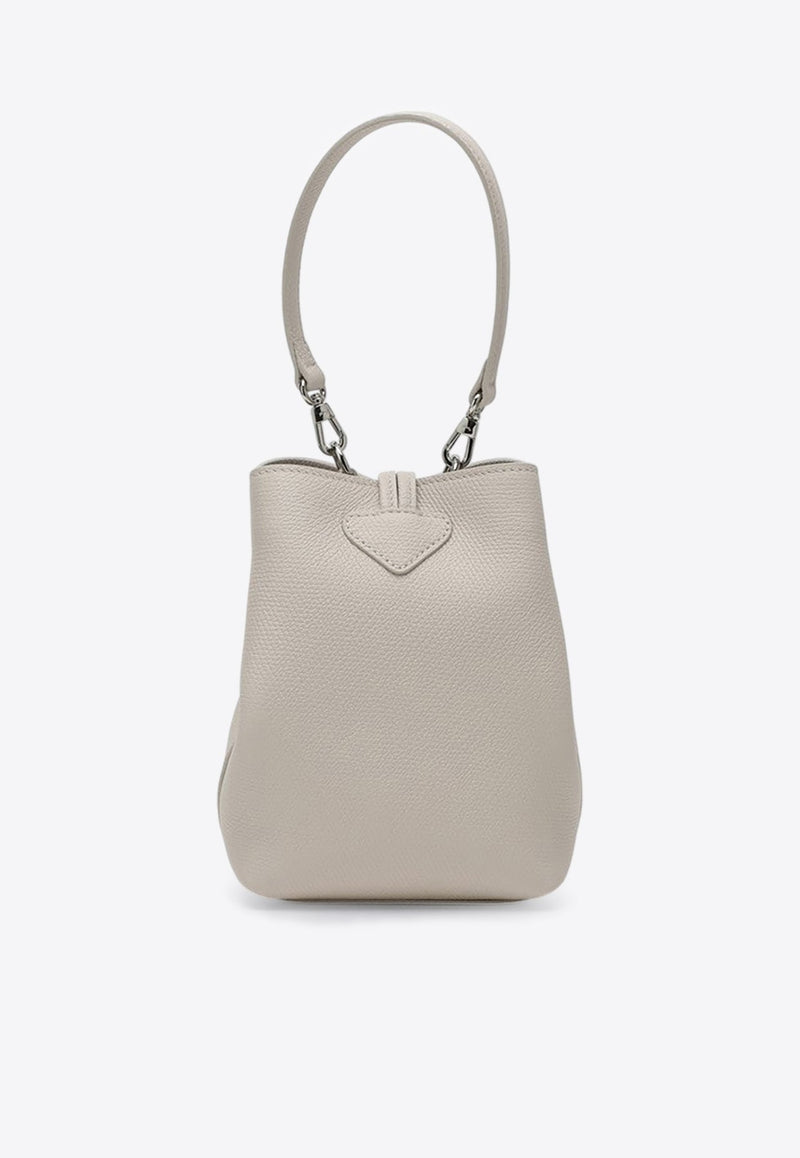 Mini Le Roseau Essential Leather Bucket Bag