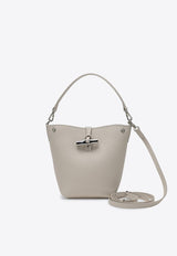 Mini Le Roseau Essential Leather Bucket Bag