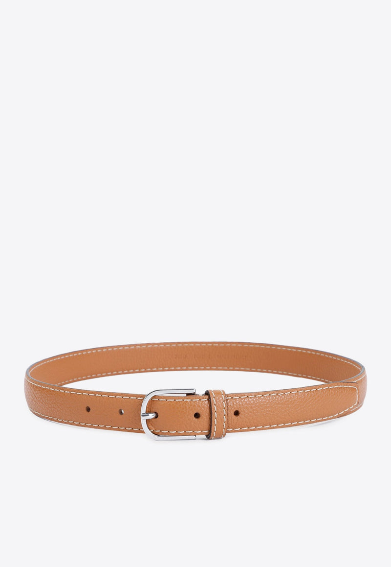 Slim-Band Leather Belt