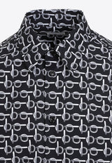 B pattern Long-Sleeved Shirt
