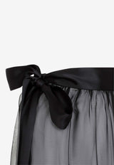 Silk Chiffon Maxi Skirt