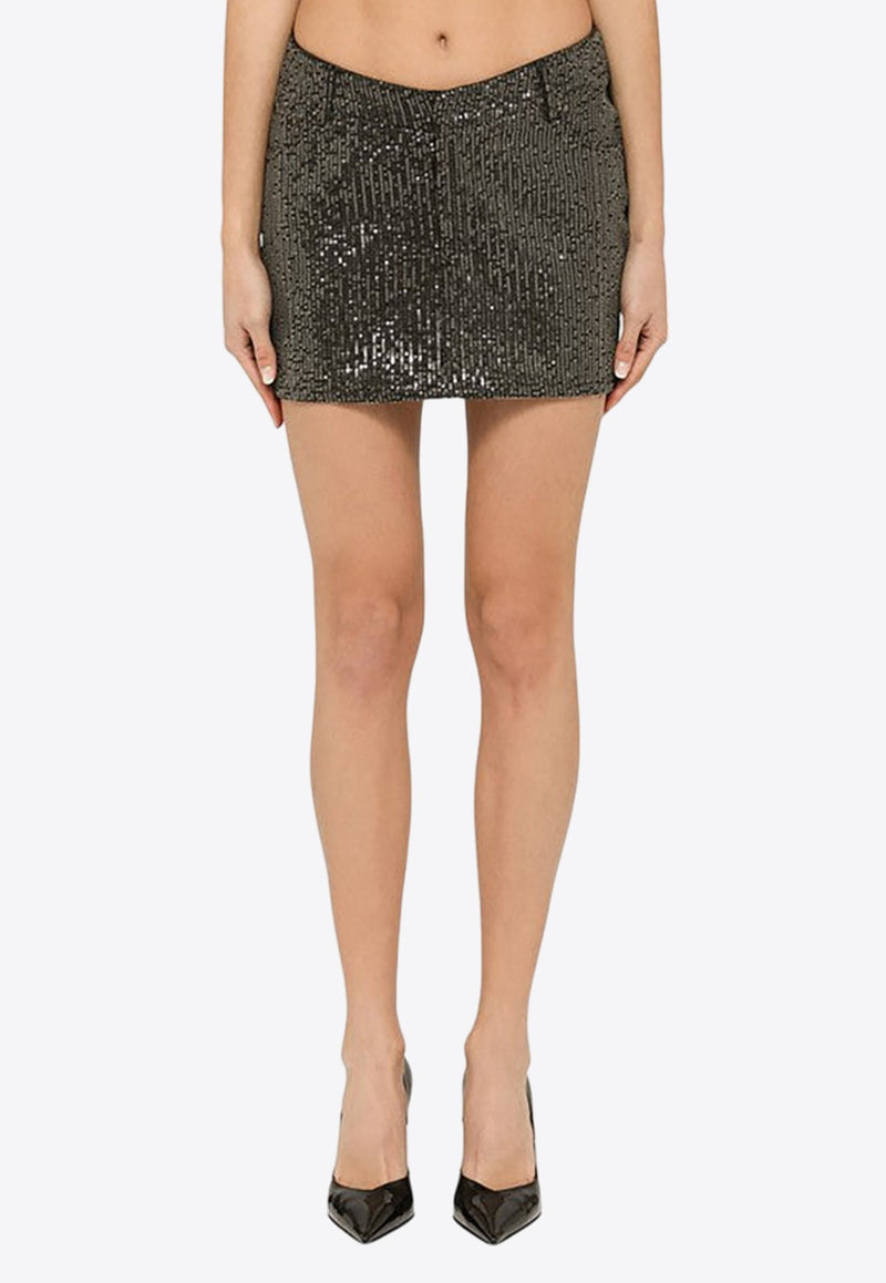 Sequined Mini Skirt