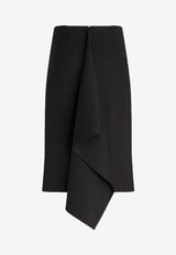 Asymmetric Midi Skirt