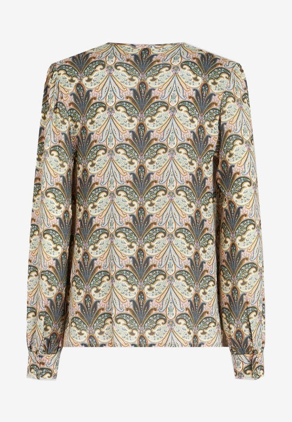 Paisley Long-Sleeved Blouse