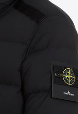 Logo Patch Zip-Up Down Jacket