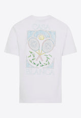 Tennis Print Short-Sleeved T-shirt