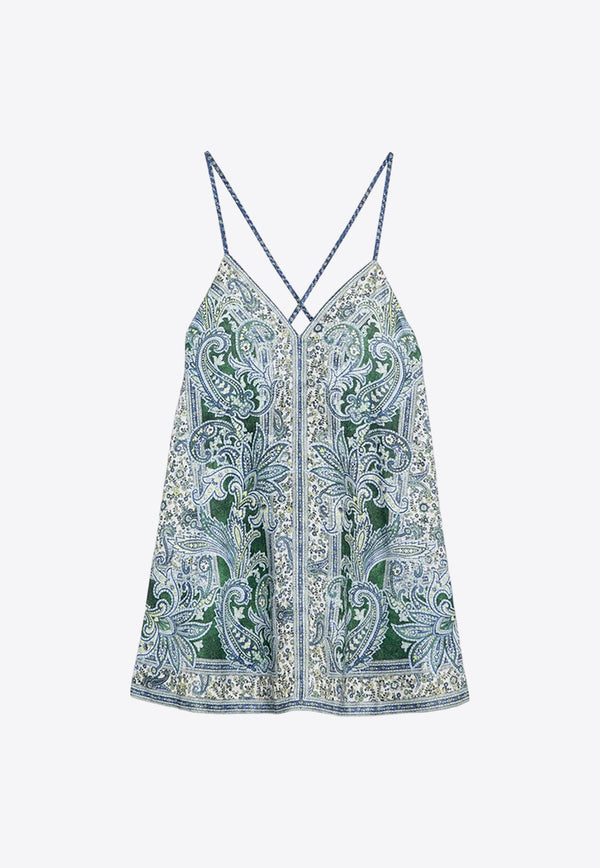 Dottie Swing Paisley Print Mini Dress