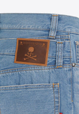 Logo-Embroidered Slim Jeans