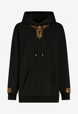 Foliage Embroidered Hoodie