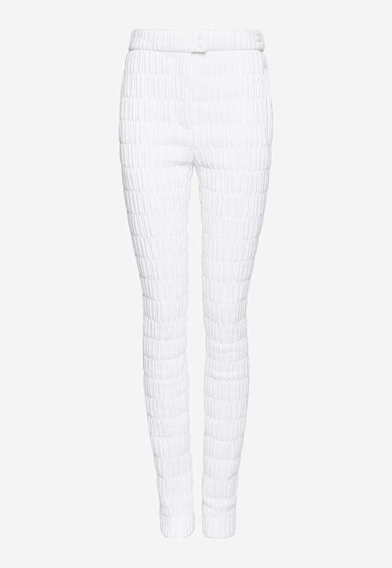 Quilted Slim-Leg Pants