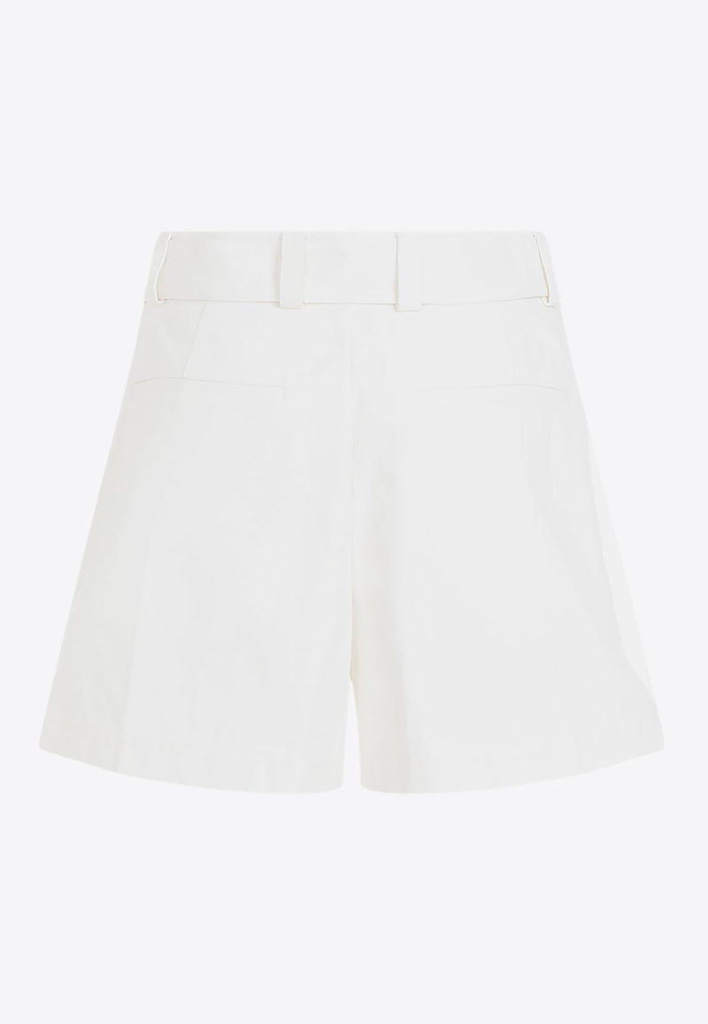 Flared Buckle Belt Shorts