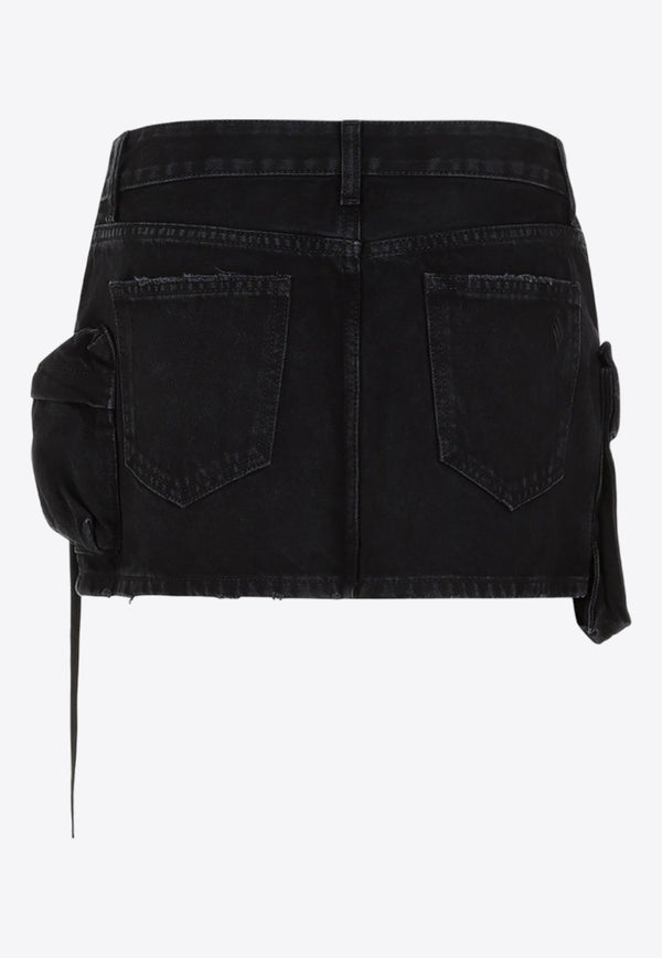 Fay Pocket-Detailed Denim Mini Skirt