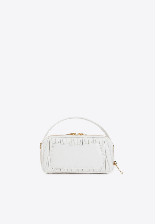 Arcadie Matelassé Leather Top Handle Bag