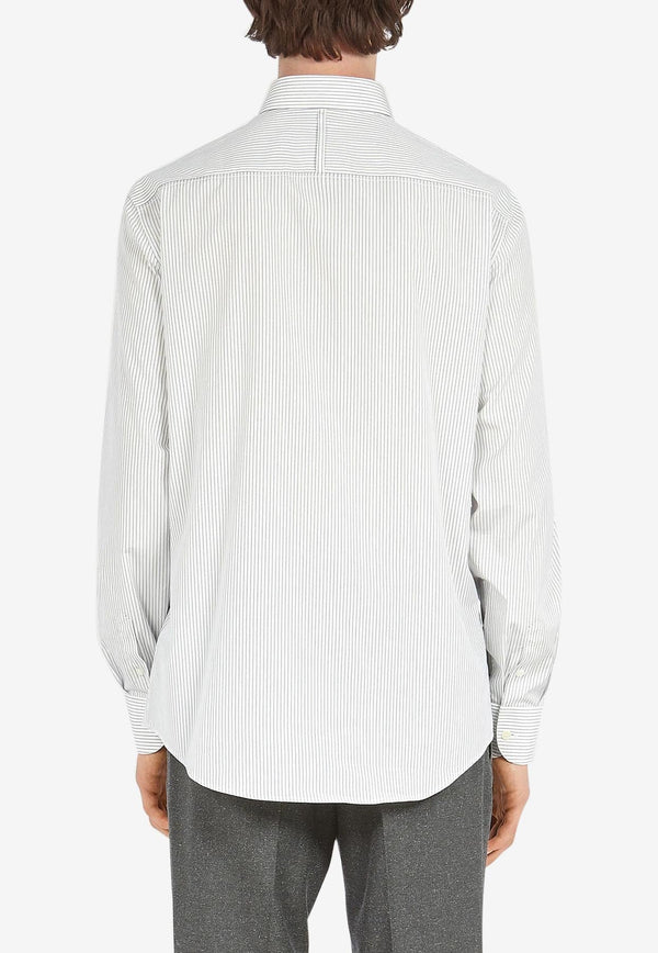 Pinstripe Long-Sleeved Shirt