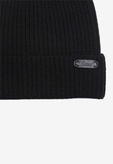 Rib Knit Wool Beanie