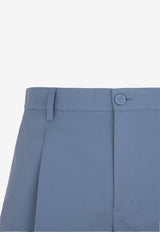 Front-Pleat Chino Shorts