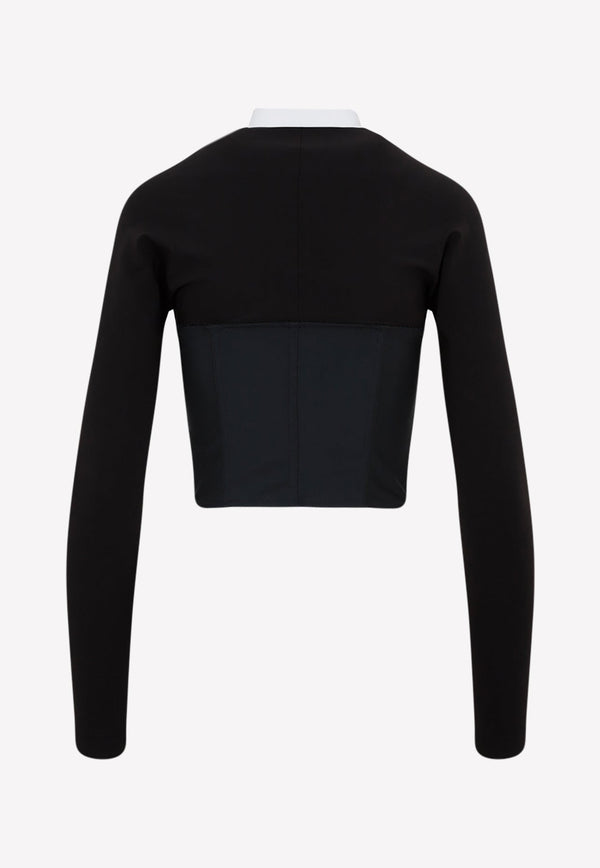 Kim Long-Sleeved Corset Top