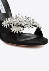 Margarita 105 Crystal-Embellished Satin Sandals