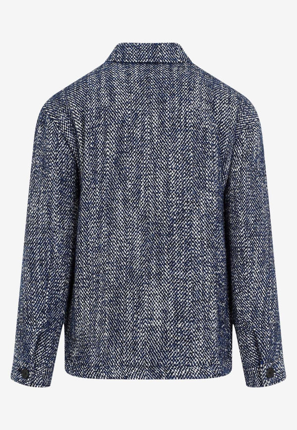 Knitted Wool-Blend Overshirt