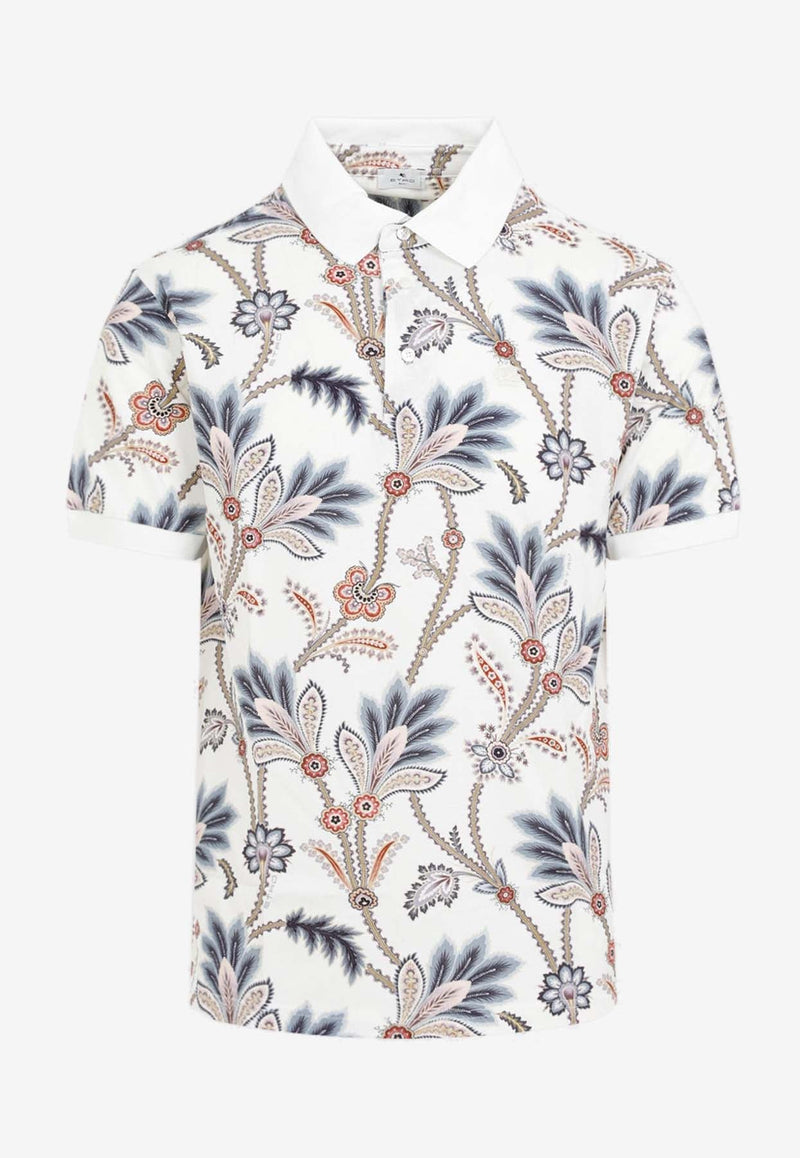 Floral Print Polo T-shirt