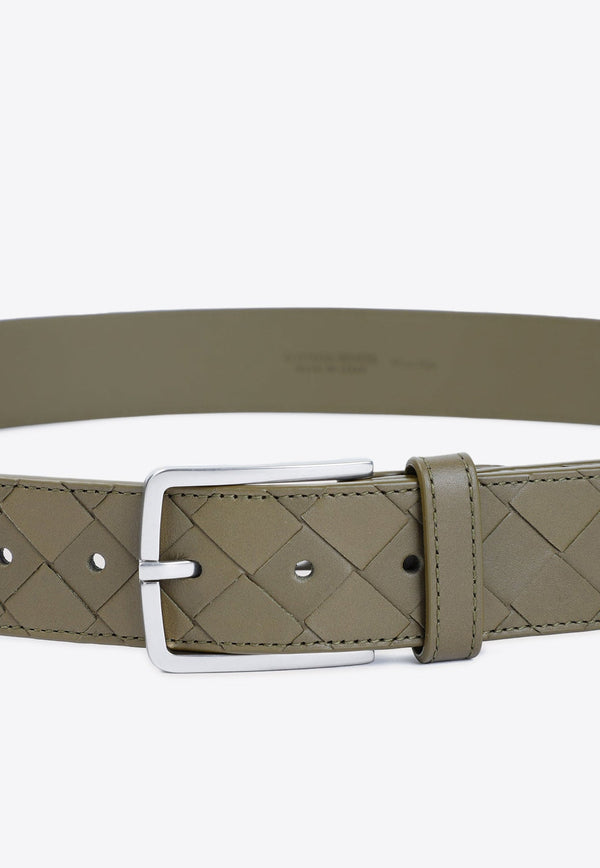 Intrecciato Leather Belt