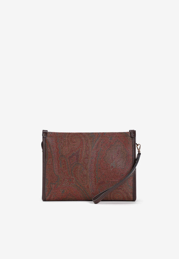 Medium Paisley Logo Pouch