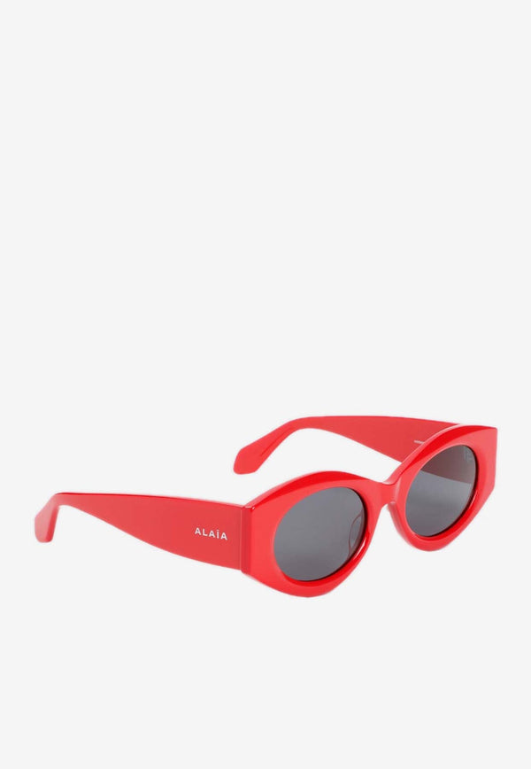 Oval-Frame Sunglasses