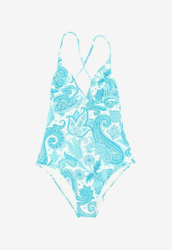 Paisley Printed Swimsuit