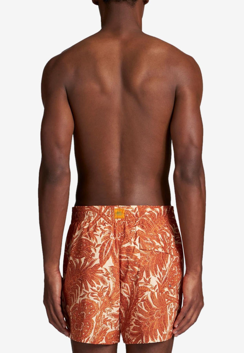 Floral Print Swim Shorts