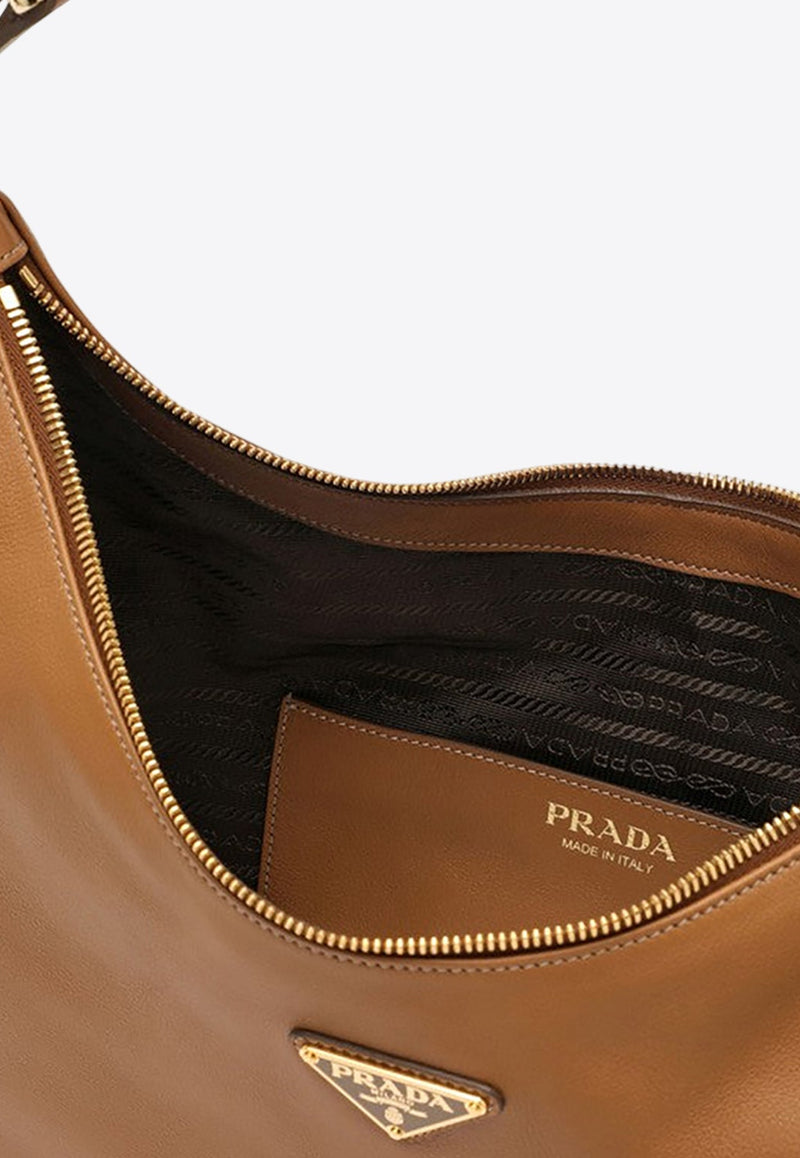 Large Arqué Leather Hobo Bag